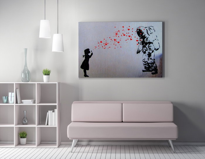 Wallity Lienzo Decorativo Banksy 70 x 100 cm Wallity Lienzo Decorativo Banksy 70 x 100 cm